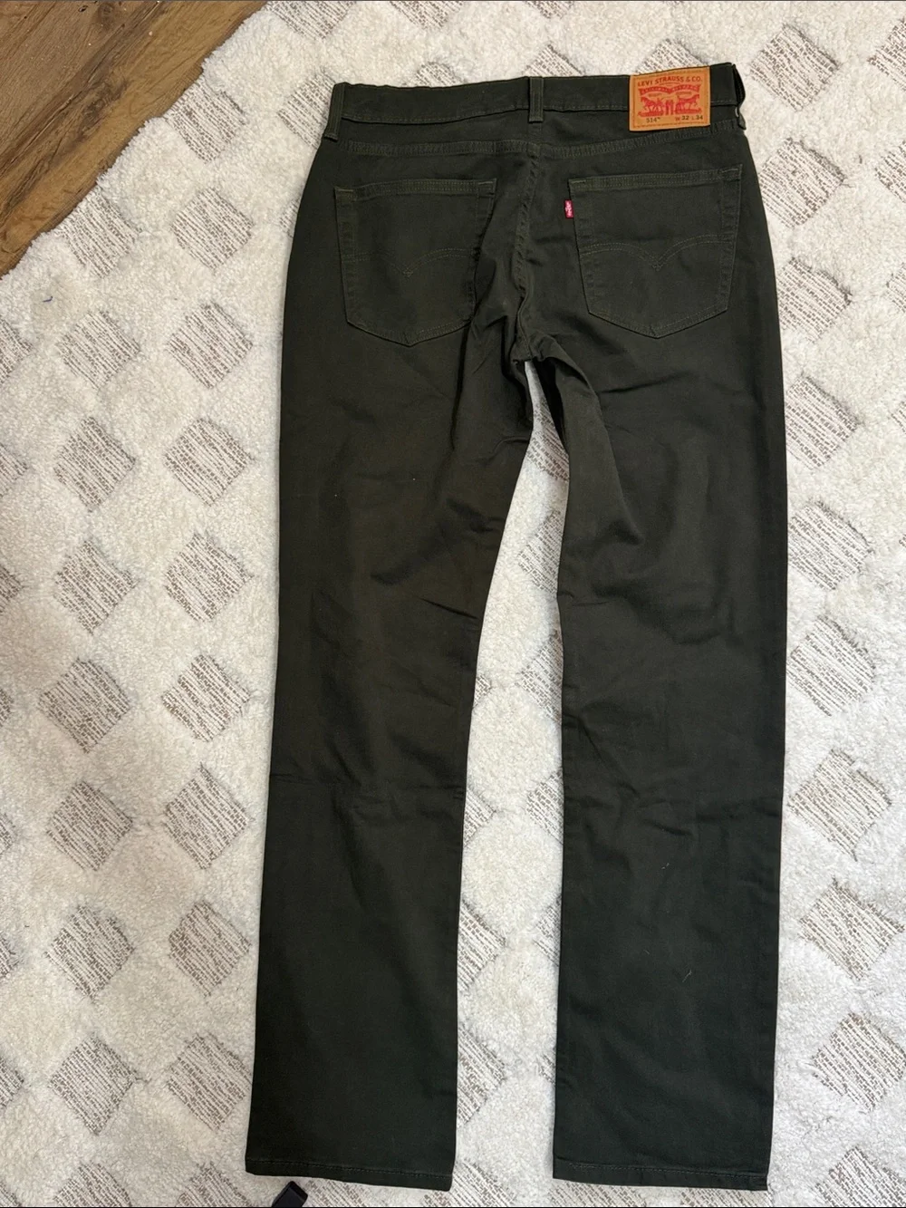 Levi’s 514 Straight Leg Black Jeans Men’s 32x34 NWT Stretch